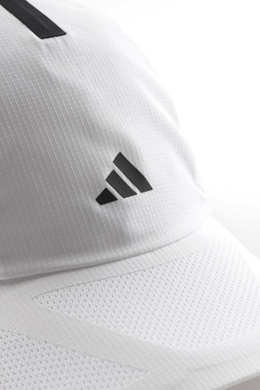RUNNING X ADIZERO LIGHTWEIGHT CLIMACOOL CAP WHITE AND BLACK