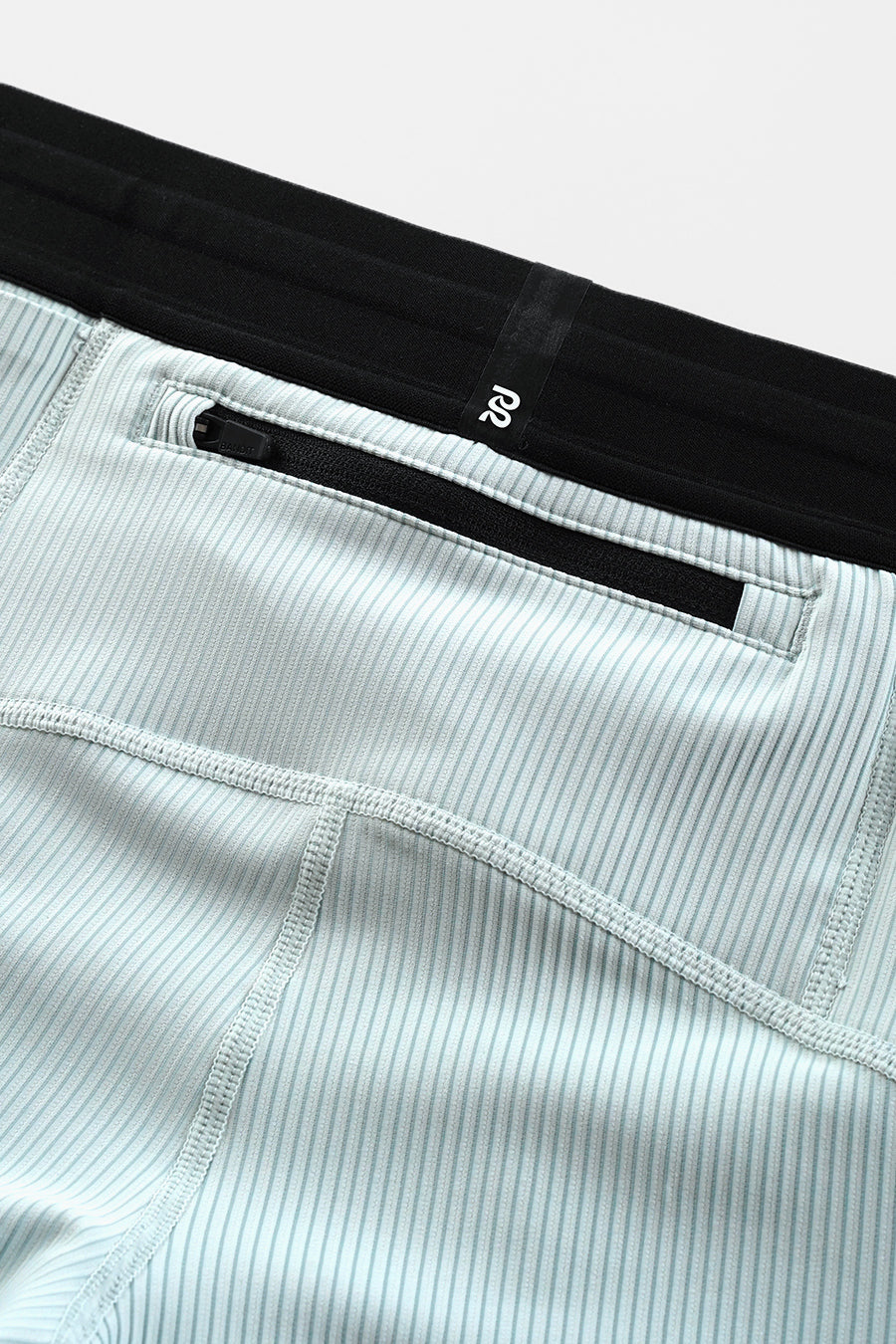 MIST AND LAGOON STRIPED CADENCE™ 5" COMPRESSION SHORTS