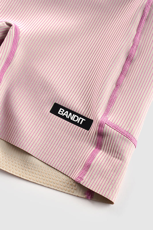 STRIPED CADENCE™ 5" COMPRESSION SHORTS PLASTER AND ORCHID
