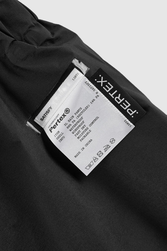 PERTEX 3L RAIN PANTS BLACK