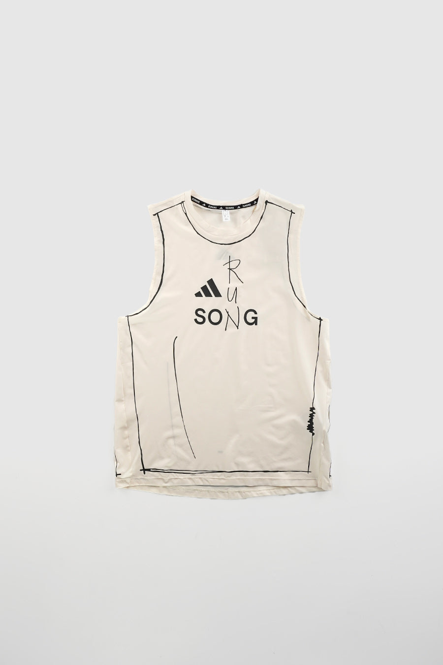 ADI365 SFTM RUNNING TANK TOP CHALK WHITE
