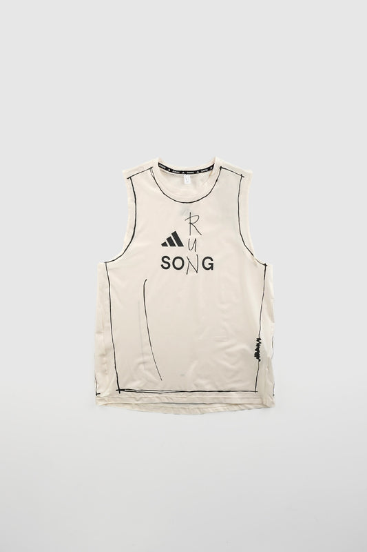 ADI365 SFTM RUNNING TANK TOP CHALK WHITE
