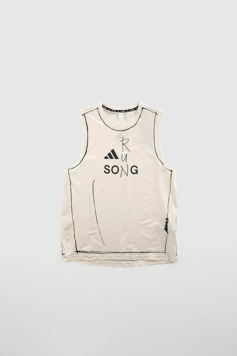 ADI365 SFTM RUNNING TANK TOP CHALK WHITE