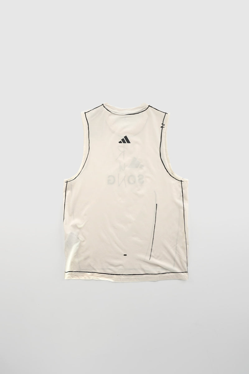 ADI365 SFTM RUNNING TANK TOP CHALK WHITE