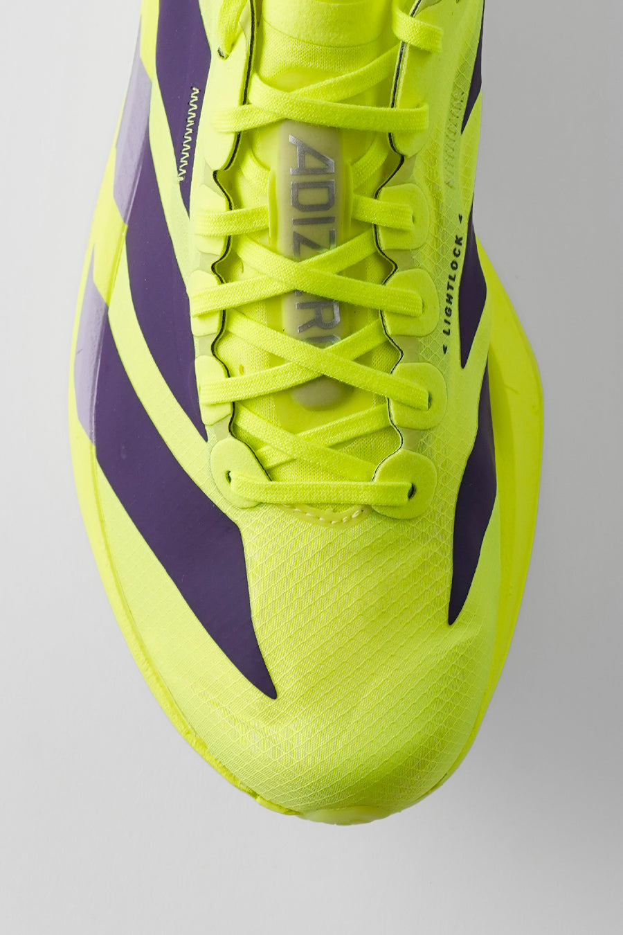 ADIZERO ADIOS PRO 4 M SOLAR YELLOW, AURORA PLUM ET POWDER PLUM