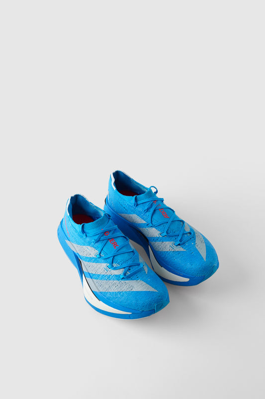 ADIZERO PRIME X3 STRUNG SOLAR BLUE, SILVER METALLIC ET LUCID RED