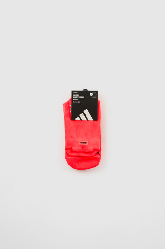 CHAUSSETTES ADIZERO RUNNING QUARTER SOLAR TURBO