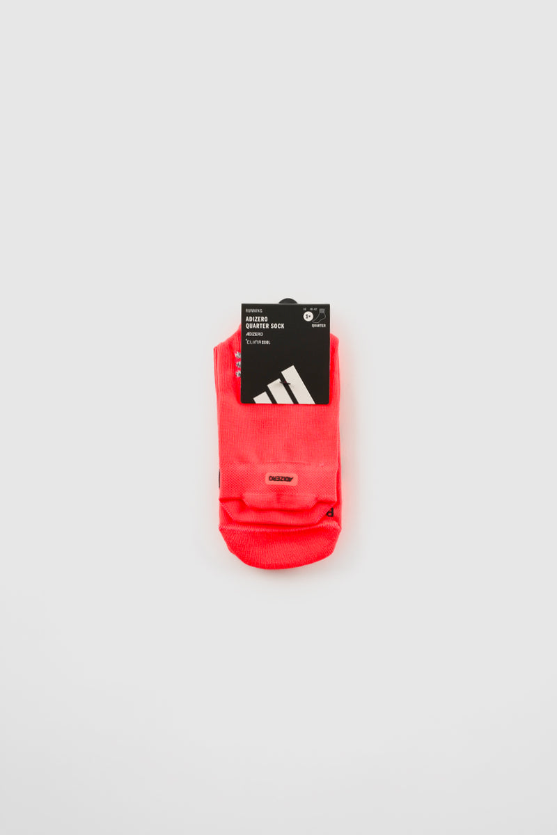 CHAUSSETTES ADIZERO RUNNING QUARTER SOLAR TURBO