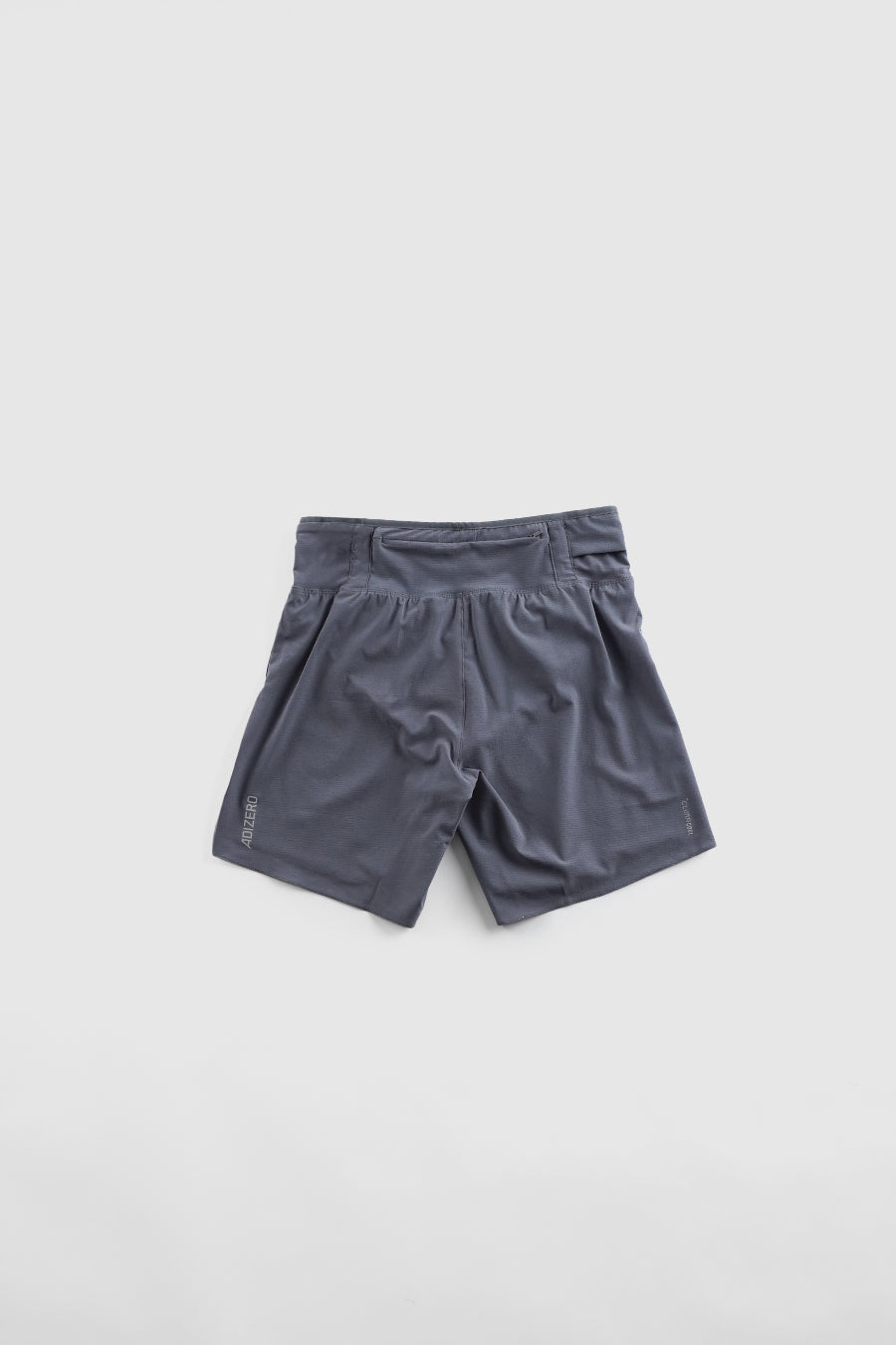 GREY ADIZERO RUNNING GEL POCKET SHORT