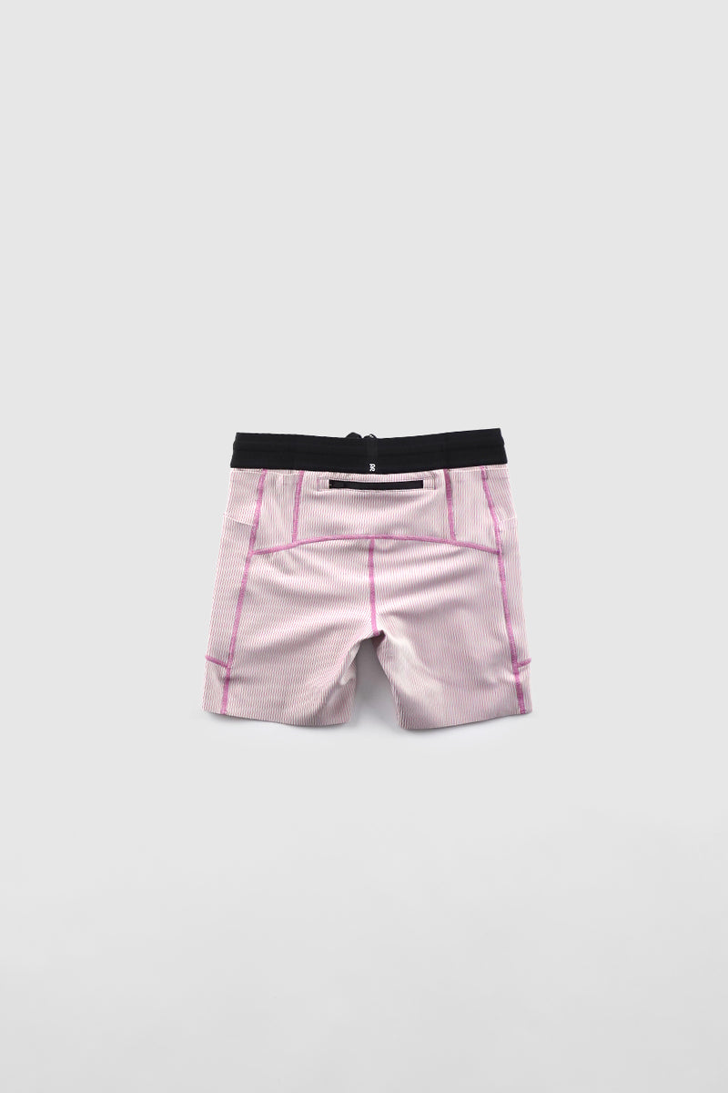 STRIPED CADENCE™ 5" COMPRESSION SHORTS PLASTER AND ORCHID