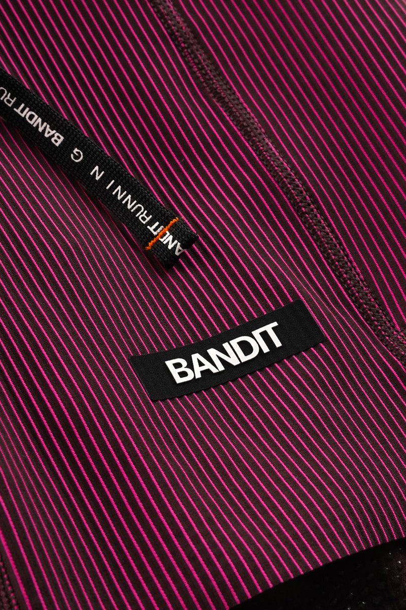 ESPRESSO AND AZALEA STRIPED CADENCE™ QUARTER TIGHTS