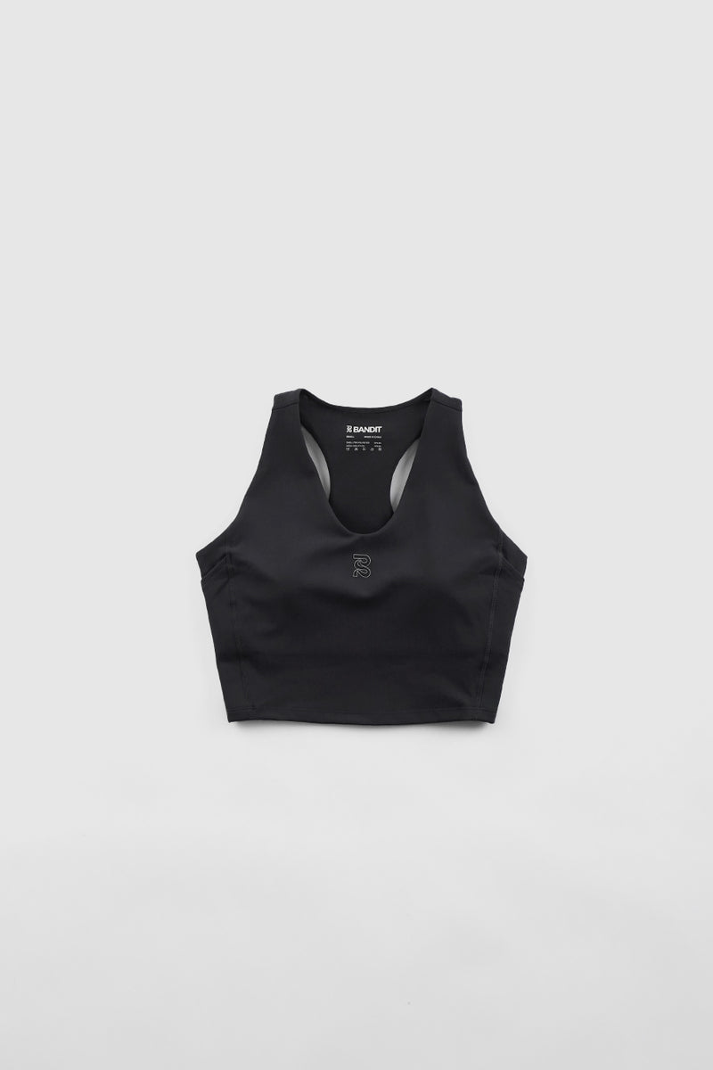 VANISHER™ V-NECK RACE CROP ANTHRACITE
