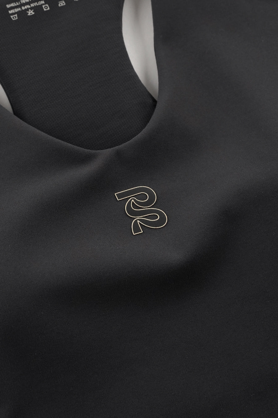 VANISHER™ V-NECK RACE CROP ANTHRACITE