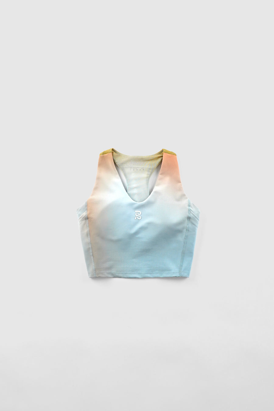 VANISHER™ V-NECK RACE CROP LAGOON MULTI