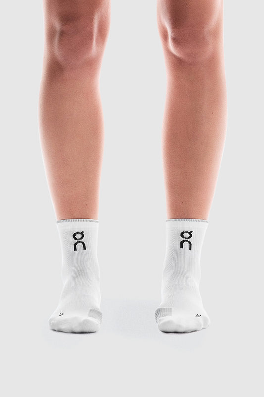 PERFORMANCE RUN SOCK MID WHITE ET GLACIER