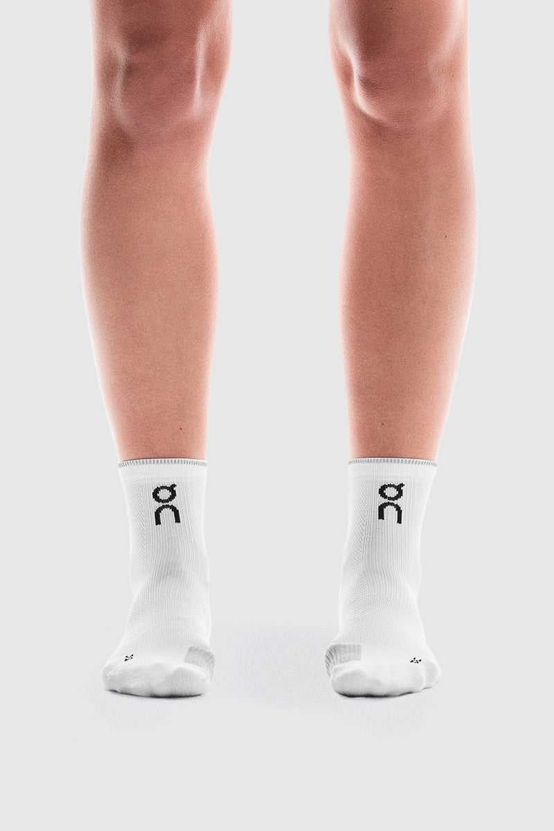 PERFORMANCE RUN SOCK MID WHITE ET GLACIER