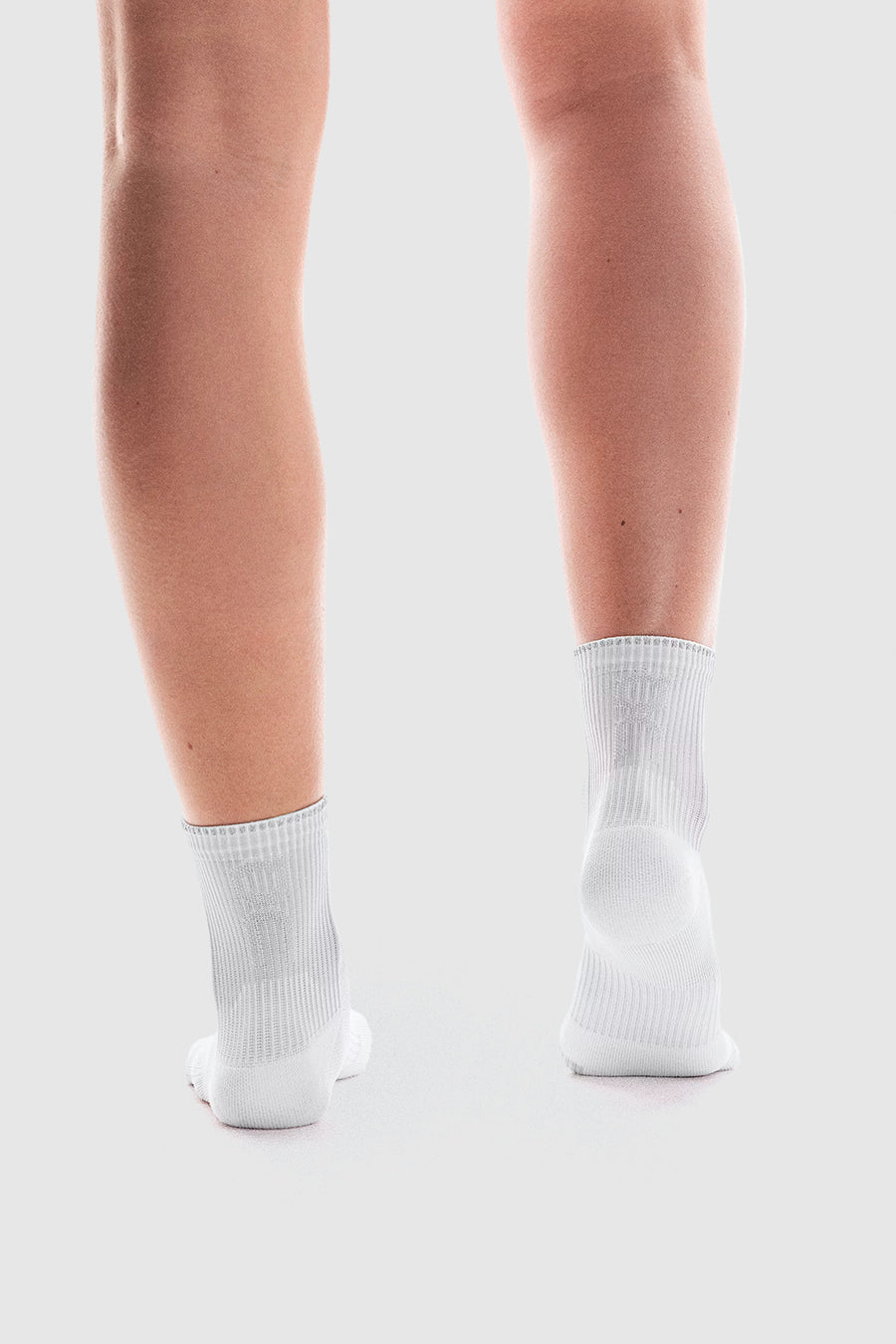 PERFORMANCE RUN SOCK MID WHITE ET GLACIER