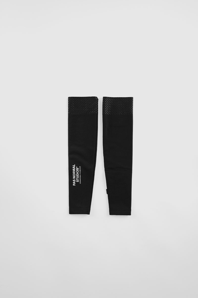 LOGO ARM WARMERS BLACK