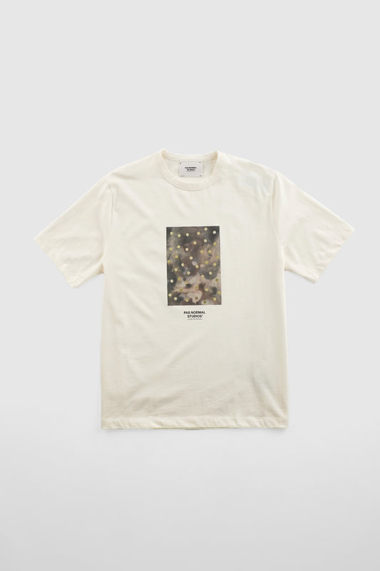 OFF-RACE COTTON TECH GRAPHIC T-SHIRT OFF WHITE