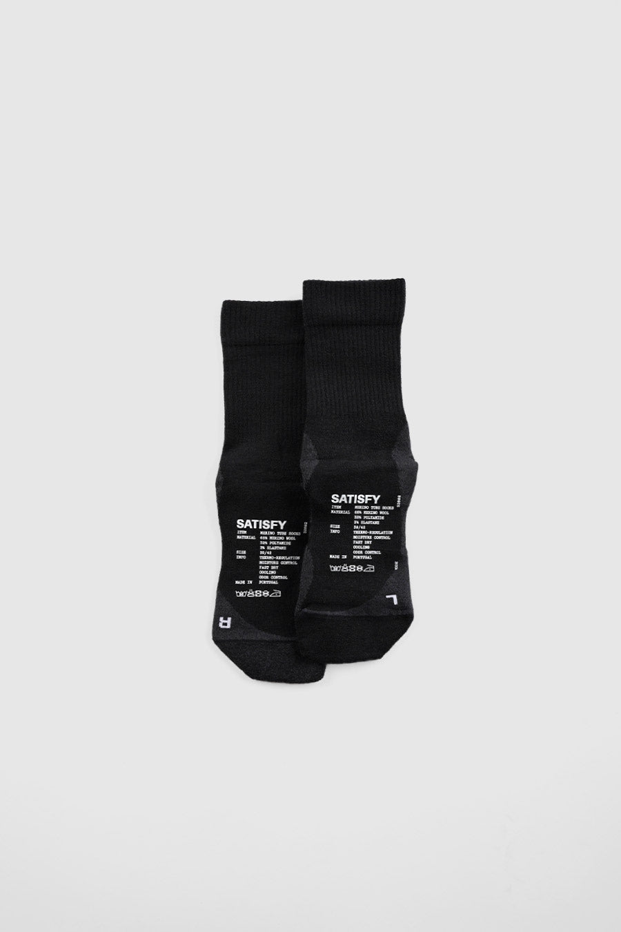 MERINO NYLON TUBE SOCKS BLACK