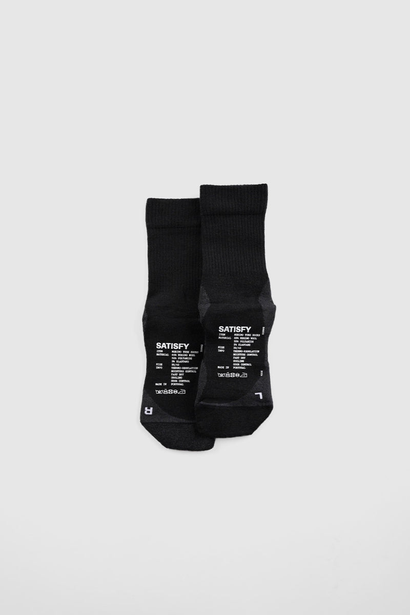 MERINO NYLON TUBE SOCKS BLACK