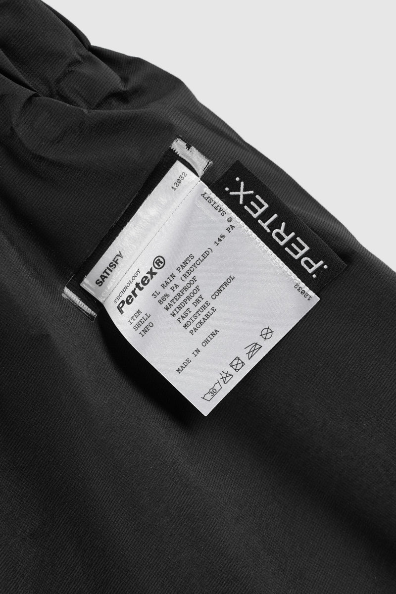 PERTEX 3L RAIN PANTS BLACK