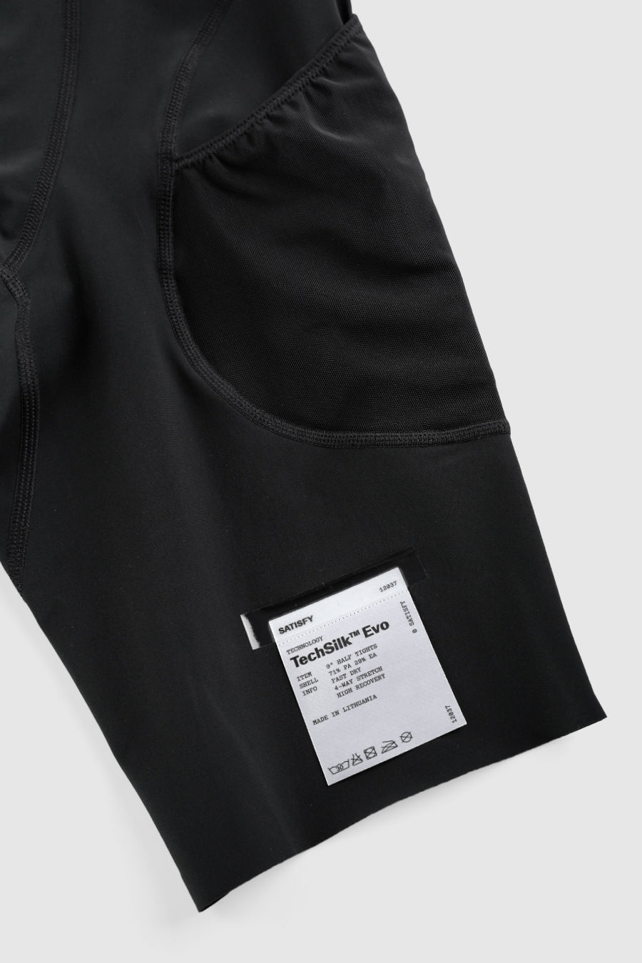 TECHSILK EVO 9 HALF TIGHTS BLACK